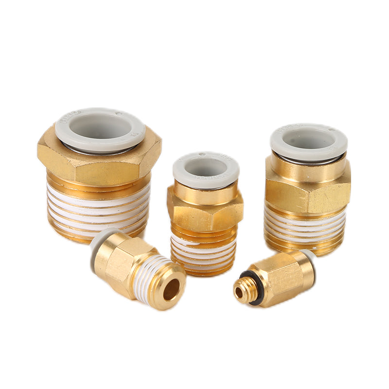 Male straight through  Straight fittings female thread straight through male threaded reducer straight connector